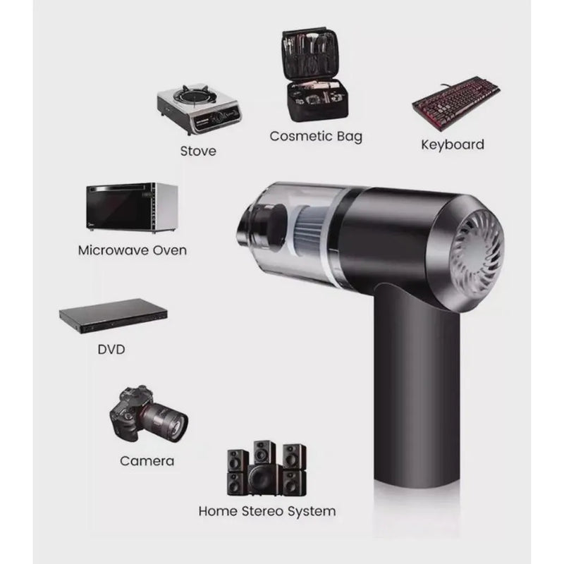 Aspirador de Pó Portátil 2 em 1 USB Limpador à Vácuo